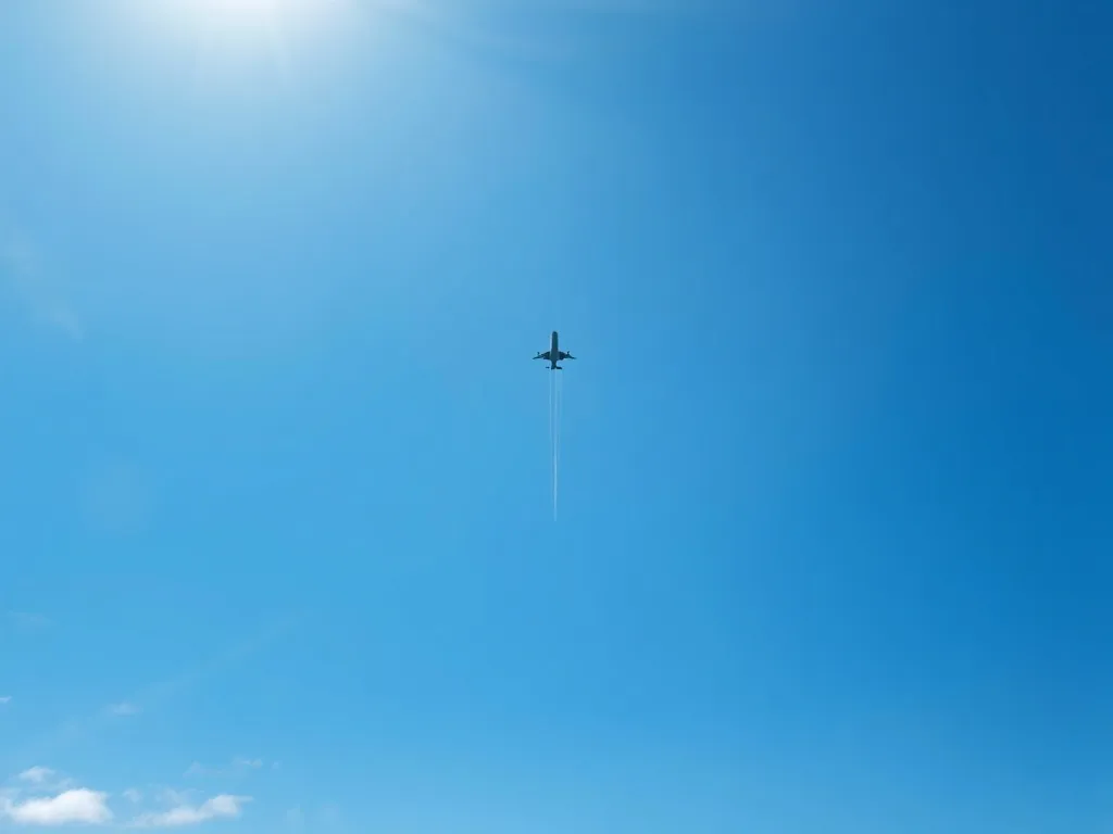 Biała smuga za samolotem – co to jest i skąd się bierze?