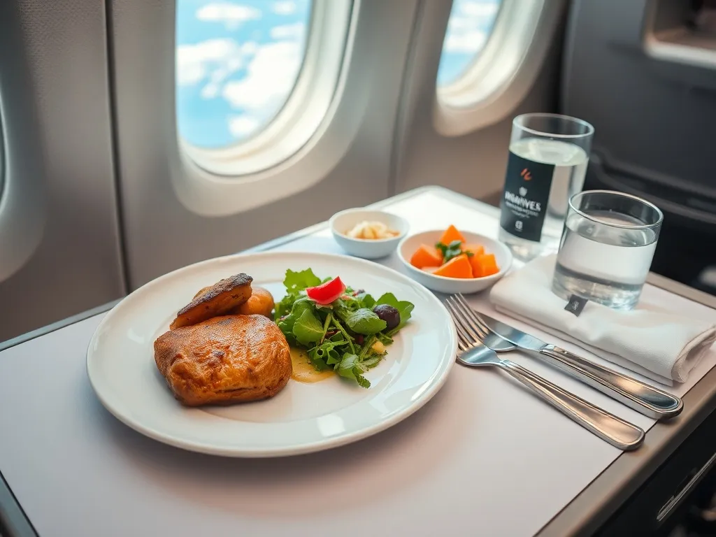 Restauracja w samolocie – jak wygląda jedzenie na pokładzie?